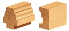 Amana Tool 55436 Fräser-Set – In-Stile & Rail Ogee Für Präzise Sperrholz-Verbindungen, 1-5/8" Profil