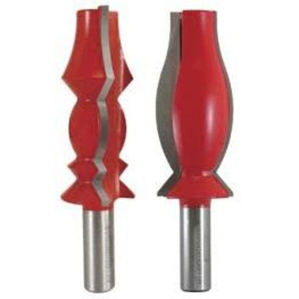 Freud 98507 Two Piece Crown Molding Bit Set Includes 99414 & 99417